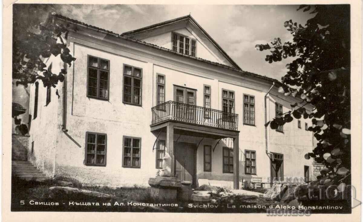 Παλιά καρτ ποστάλ - Σβίστοφ, Το σπίτι του Αλέκο Κωνσταντίνοφ