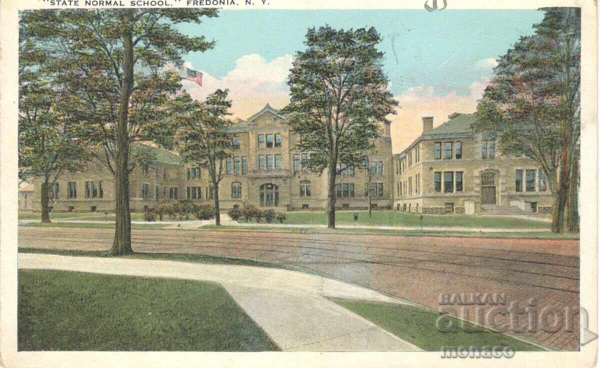Παλιά καρτ ποστάλ - Φρέντονια, Κρατικό σχολείο Παλιά καρτ ποστάλ - Φρέντονια, Κρατικό σχολείο