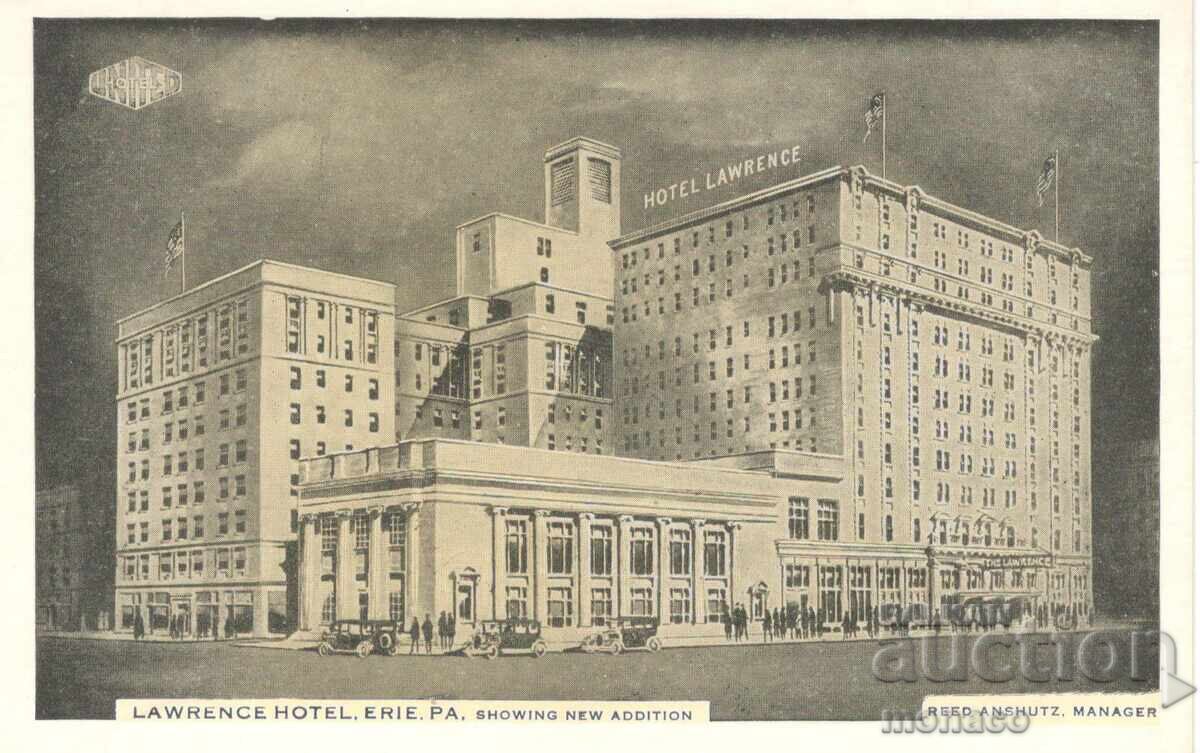 Old postcard - Pennsylvania, "Lawrence" hotel
