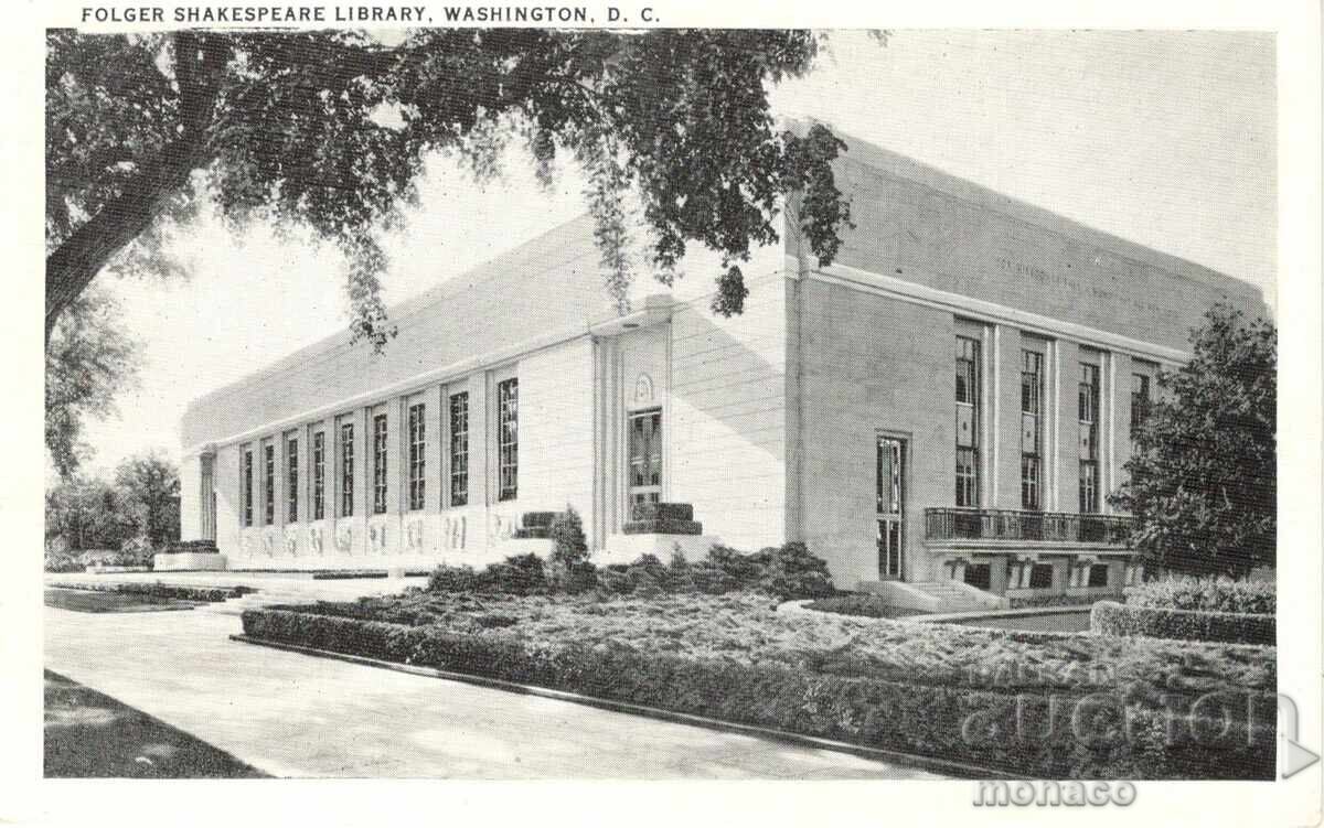 Стара картичка - Вашингтон, Библиотека "Шекспир"