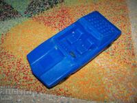 Cărucior de plastic vechi albastru, jucărie sovietică