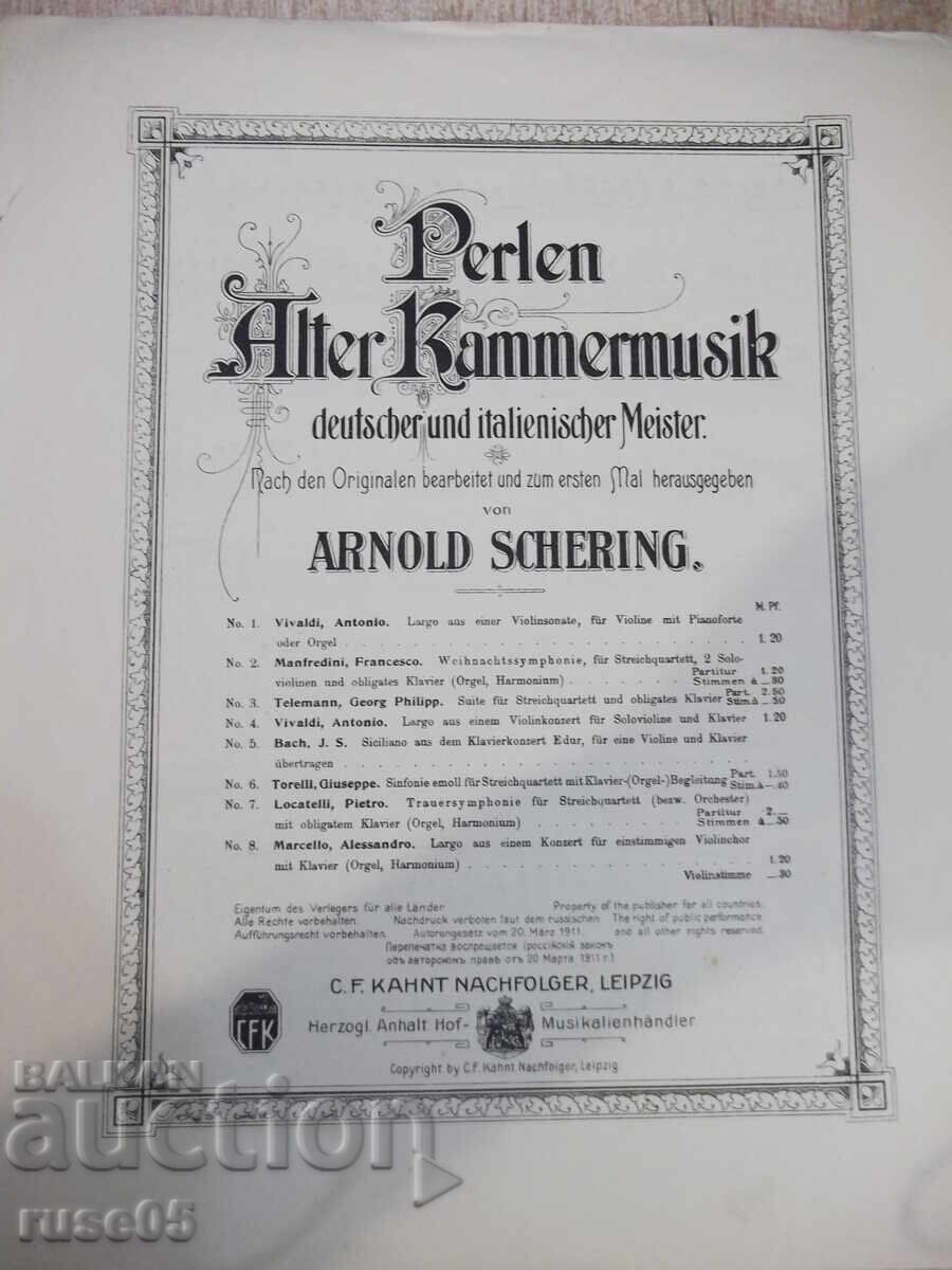 Sheet Music "Perlen alter Kammermusik - Arnold Schering" - 4 pages