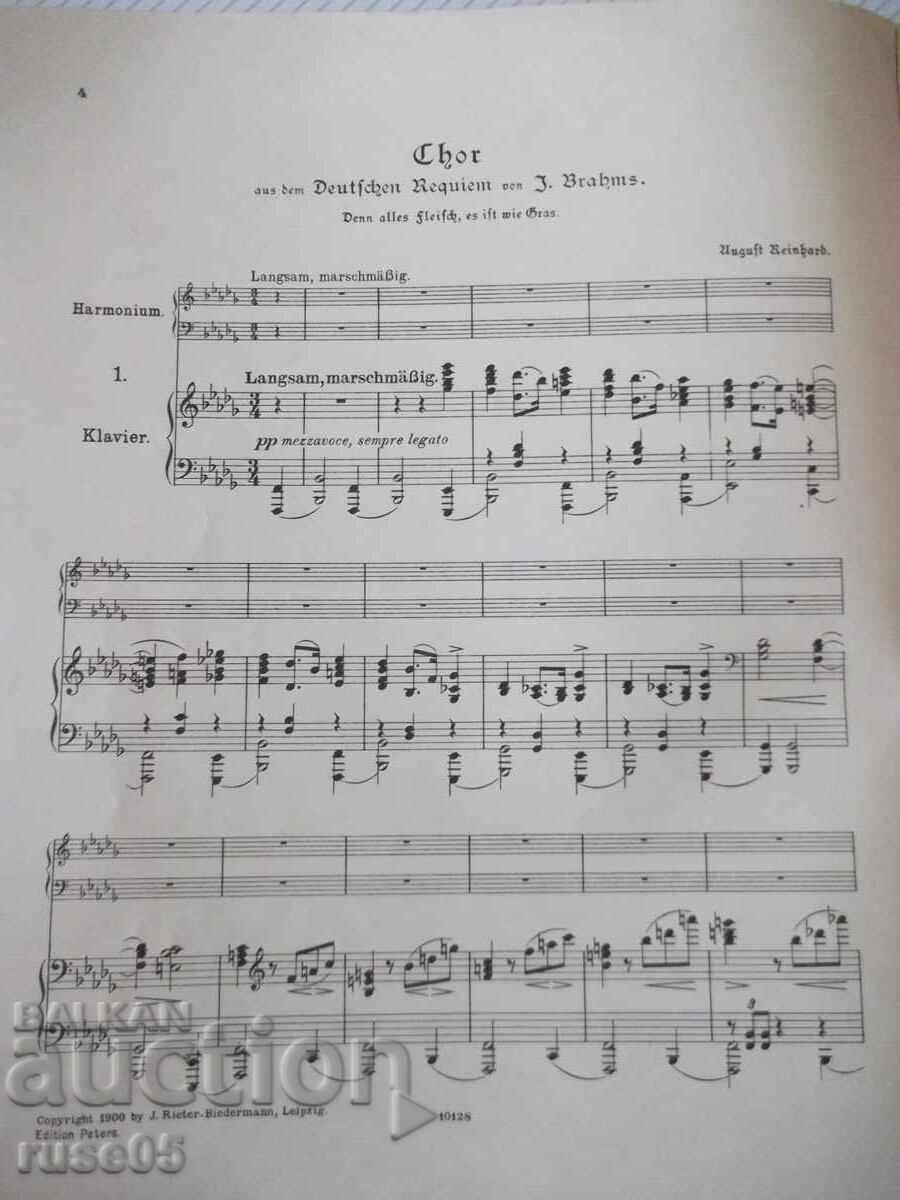 Livrarea Note "Trei părți din Requiemul german de J. Brahms" - 32 lei Livrarea Note "Trei părți din Requiemul german de J. Brahms" - 32 lei