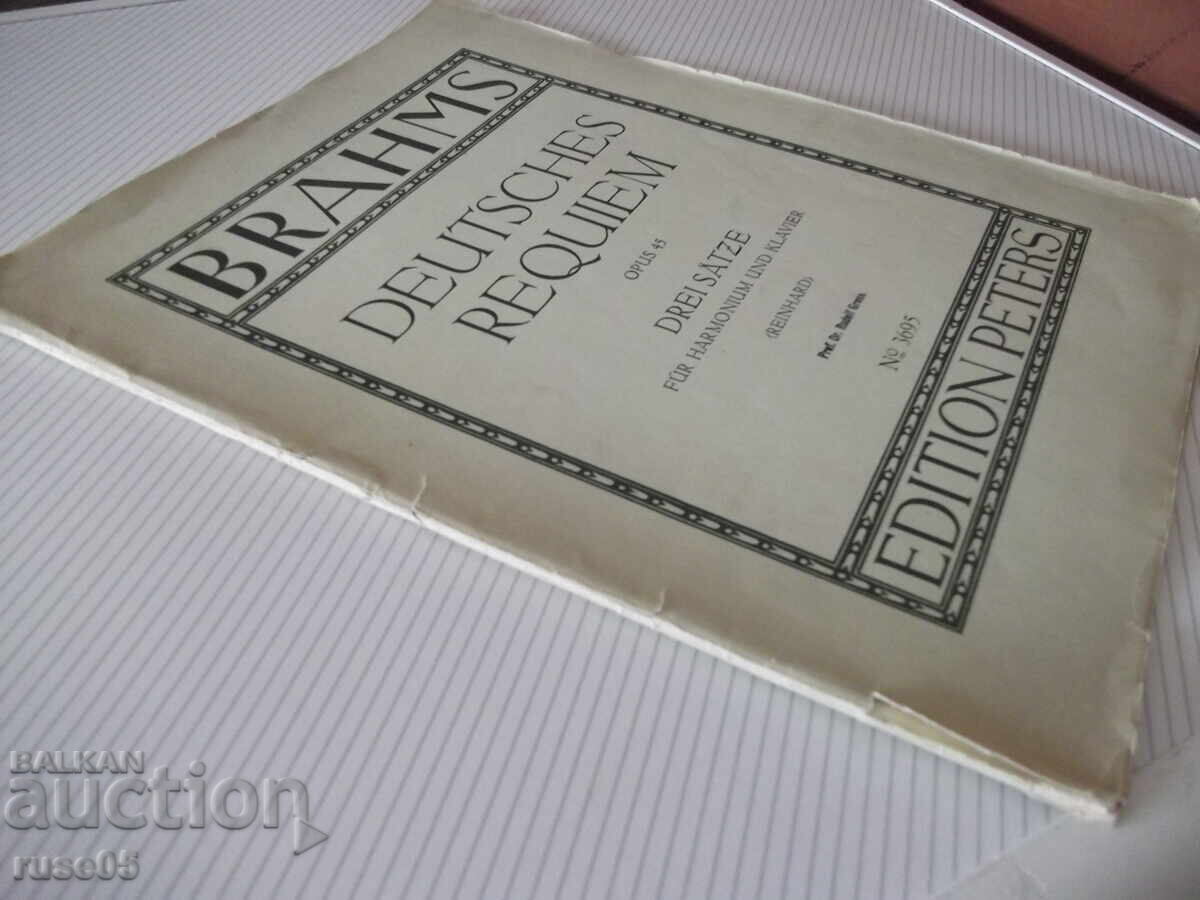 Note "Trei părți din Requiemul german de J. Brahms" - 32 lei - 7 Note "Trei părți din Requiemul german de J. Brahms" - 32 lei - 7