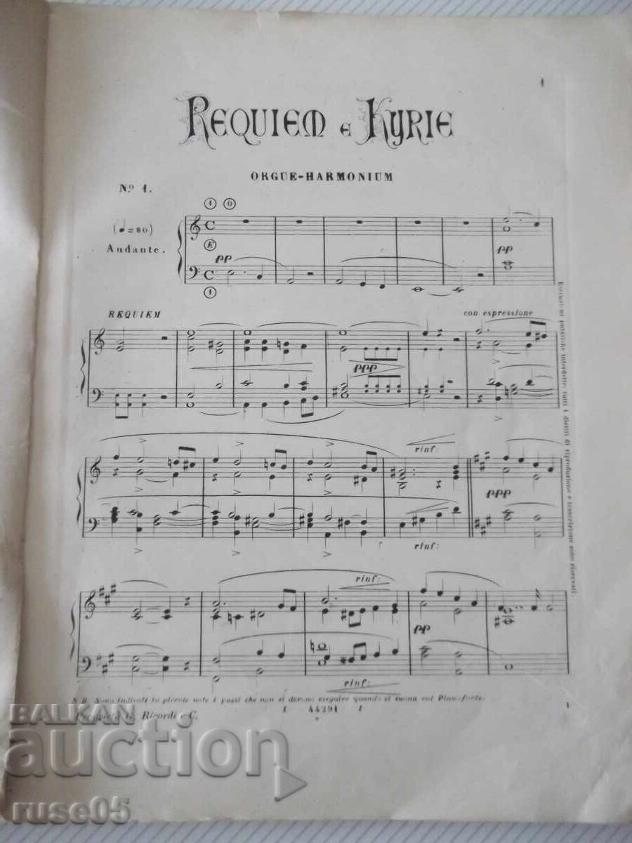 Sheet Music "Messa da requiem - Giuseppe Verdi" - 88 pages with price 20.00 BGN | € 10.23