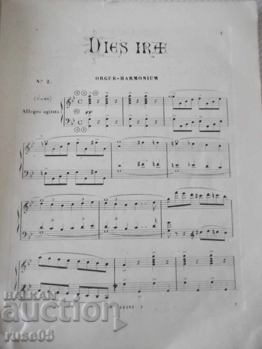 Auction  Sheet Music "Messa da requiem - Giuseppe Verdi" - 88 pages