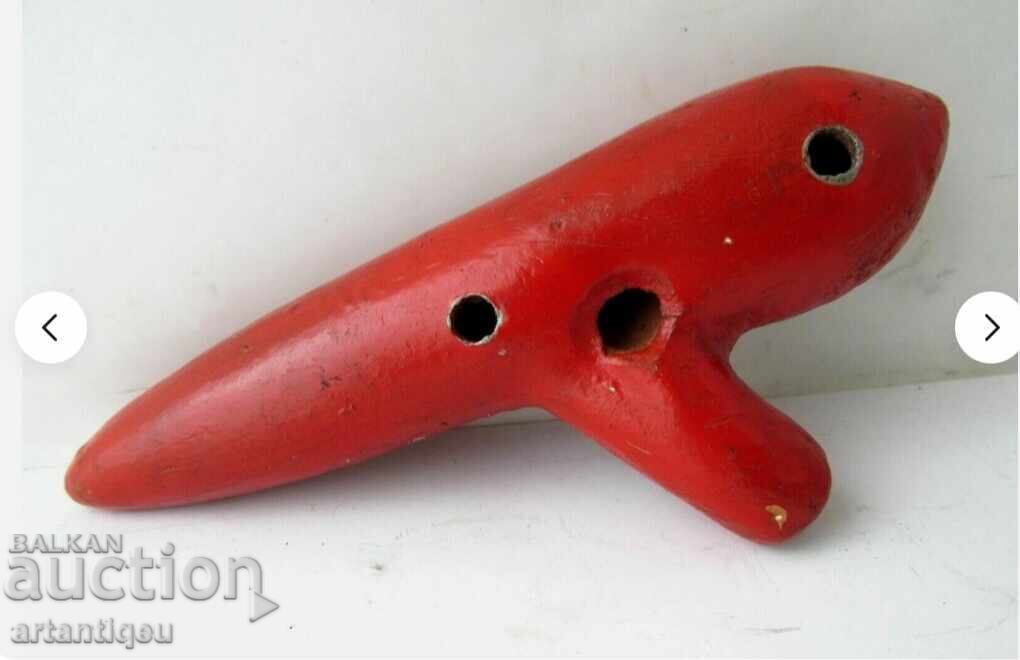 Ceramică originală glazurată, ocarină ceramică, flaut - 6 Ceramică originală glazurată, ocarină ceramică, flaut - 6