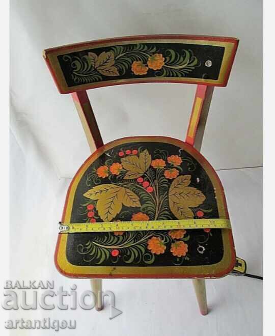 Αυθεντική σοβιετική χειροποίητη παιδική καρέκλα, vintage - 6