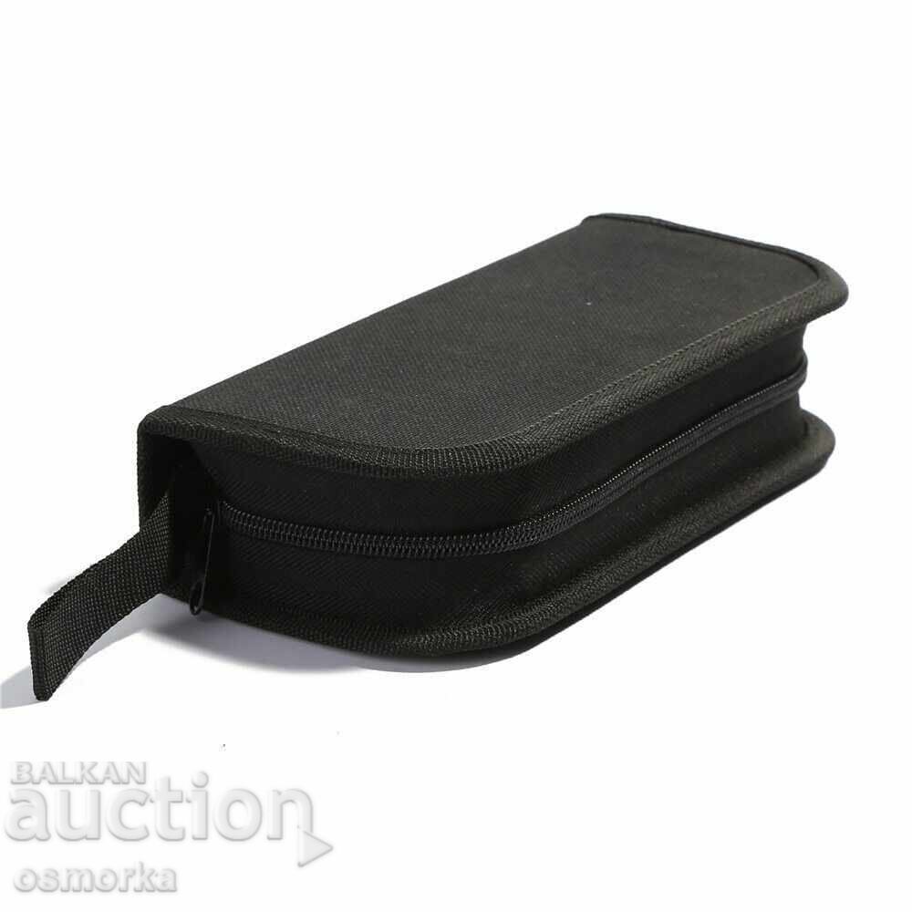 Licitație Set de scule ceasornicar, în husă, pentru reparat ceasuri