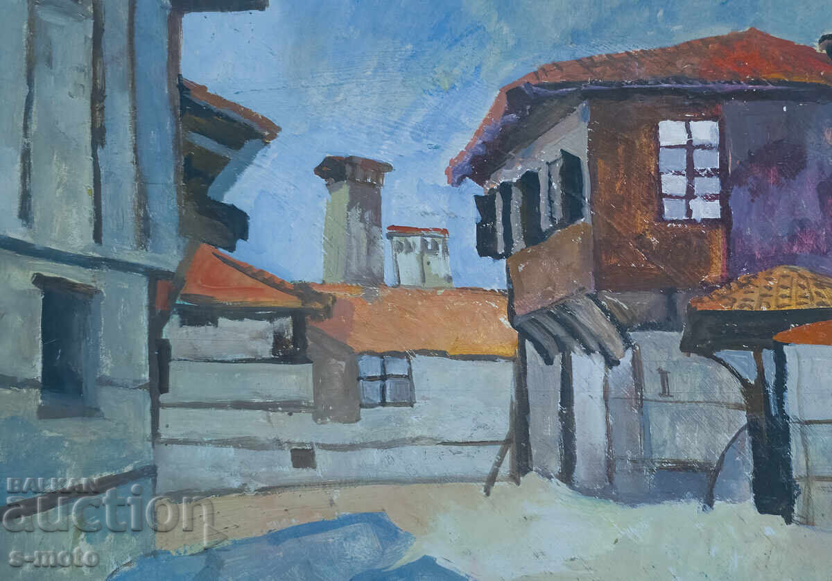 Peter Nenov painting urban landscape houses - 5