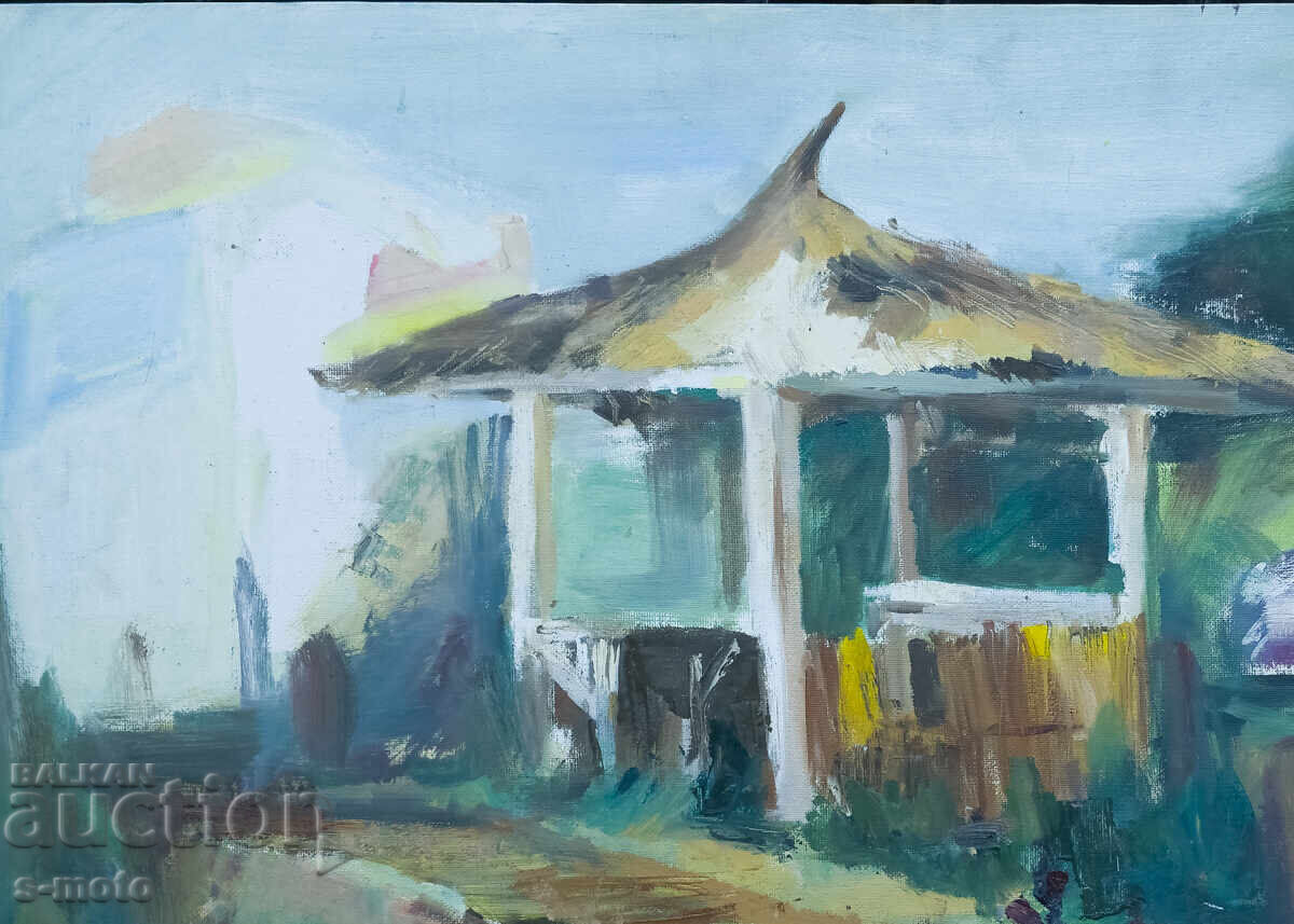 Аукцион Картина маслени бои пейзаж