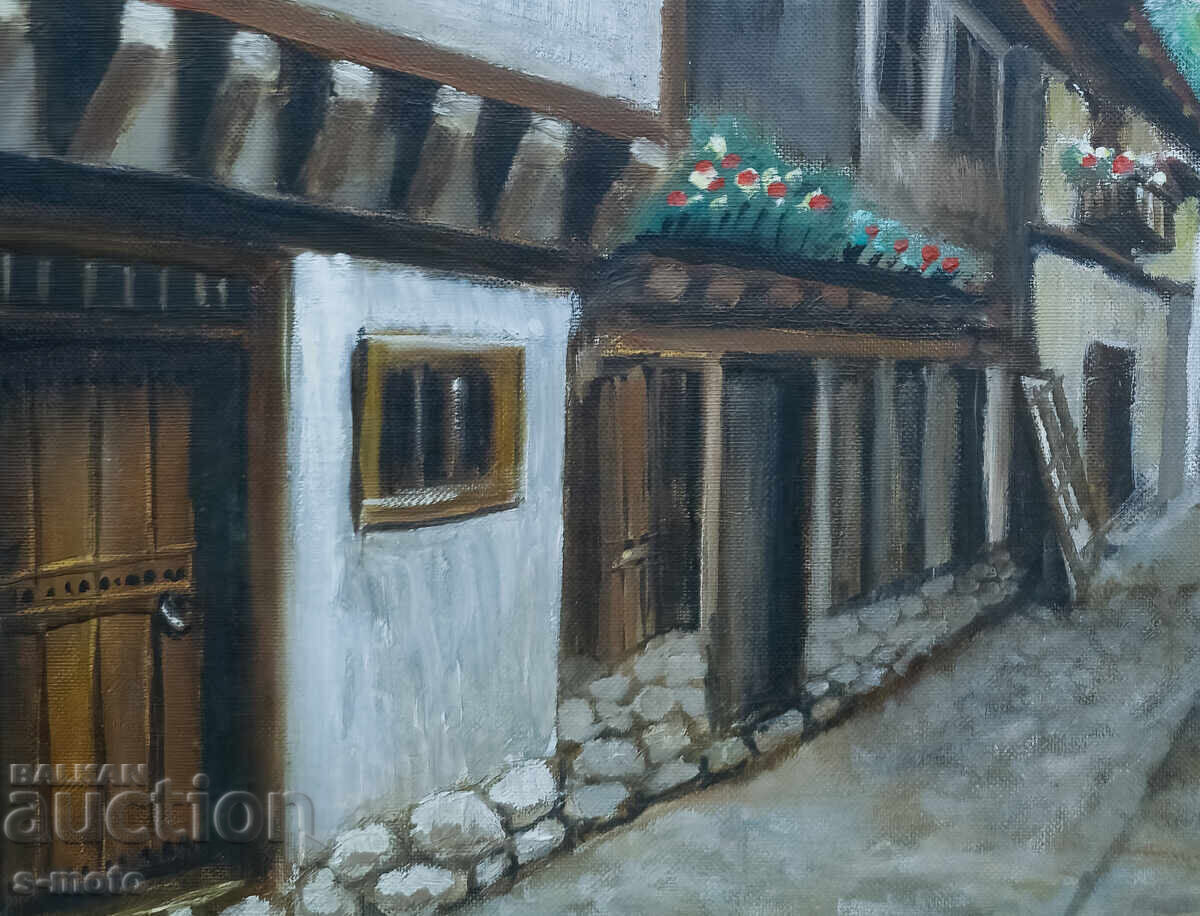 Доставка на Картина маслени бои градски пейзаж Доставка на Картина маслени бои градски пейзаж