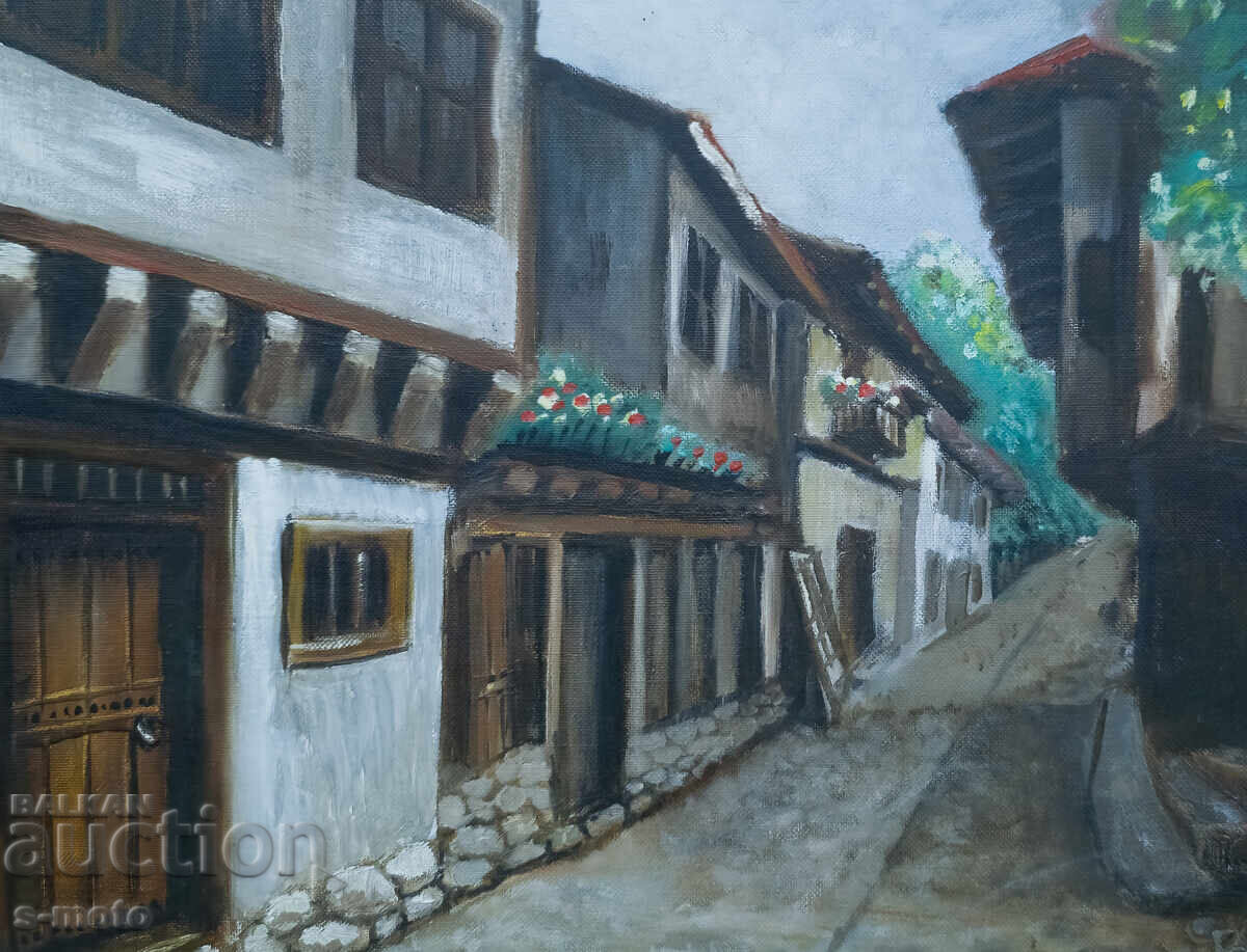 Картина маслени бои градски пейзаж - 7 Картина маслени бои градски пейзаж - 7