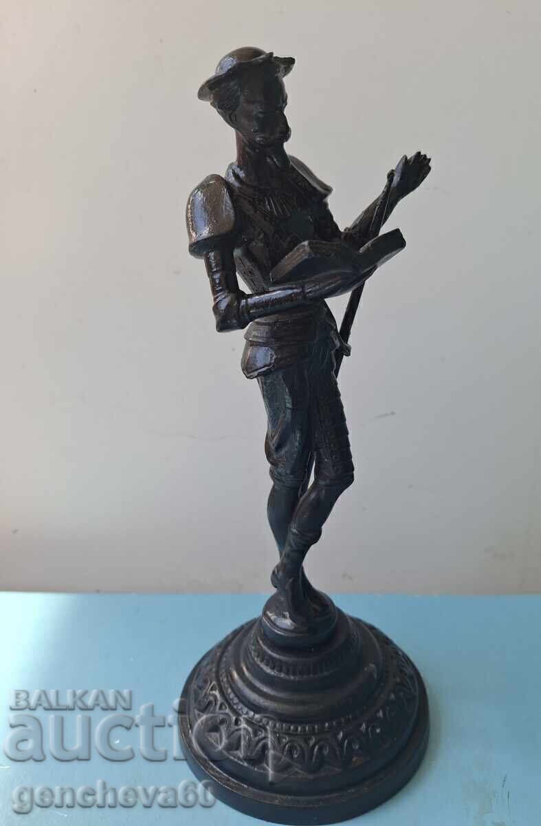 Plastică, statuie Don Quijote „Kasli” din fontă 1976, URSS - 5