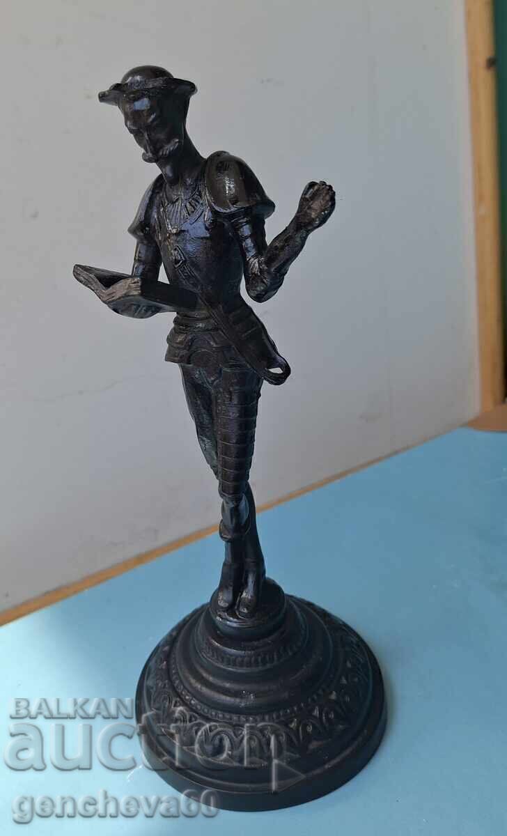Plastică, statuie Don Quijote „Kasli” din fontă 1976, URSS - 6