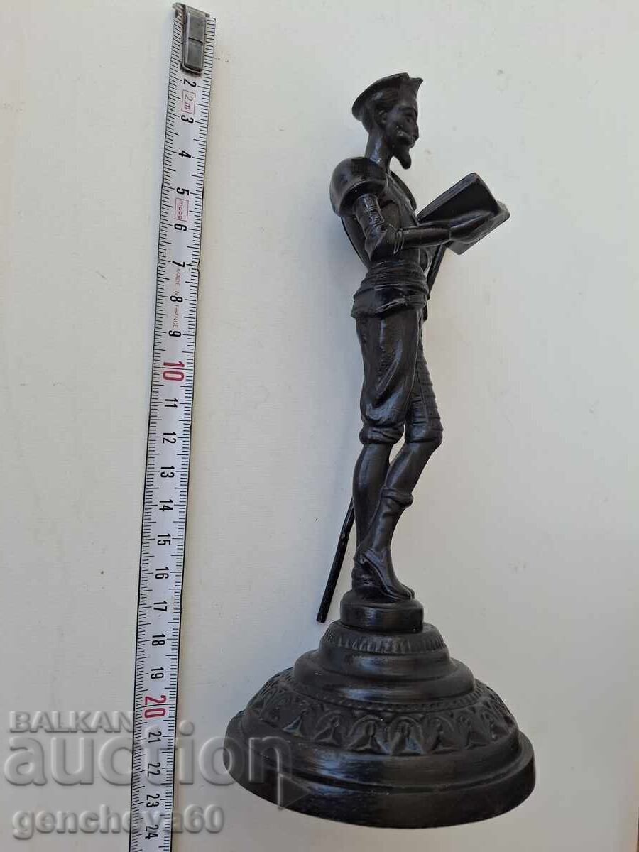 Plastică, statuie Don Quijote „Kasli” din fontă 1976, URSS - 7