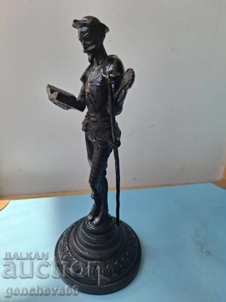 Пластика,статуя на Дон Кихот ,,Касли" от чугун 1976г.СССР Пластика,статуя на Дон Кихот ,,Касли" от чугун 1976г.СССР