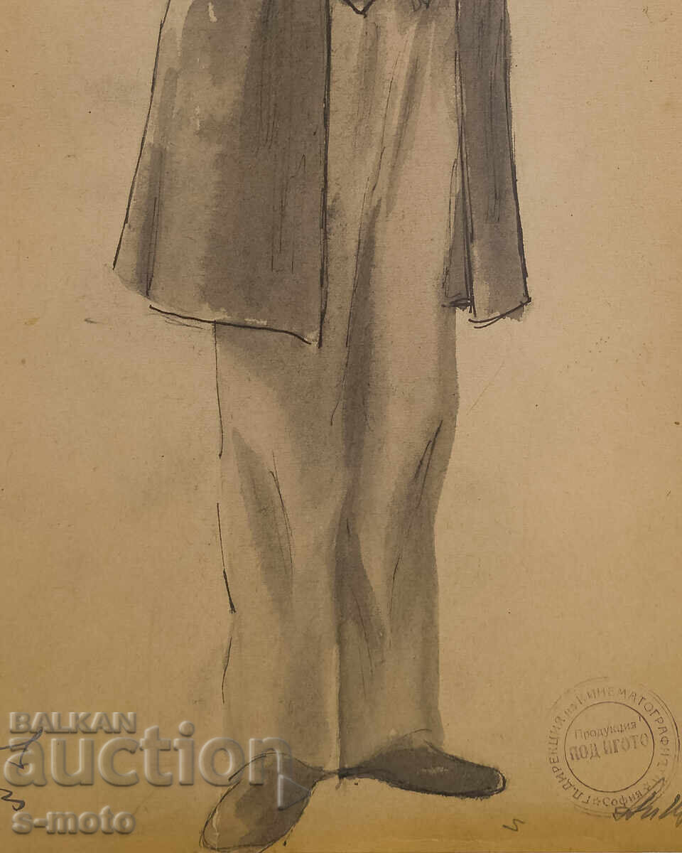 Painting Stage Design Georgi Popov - John (1906 - 1961) - 7