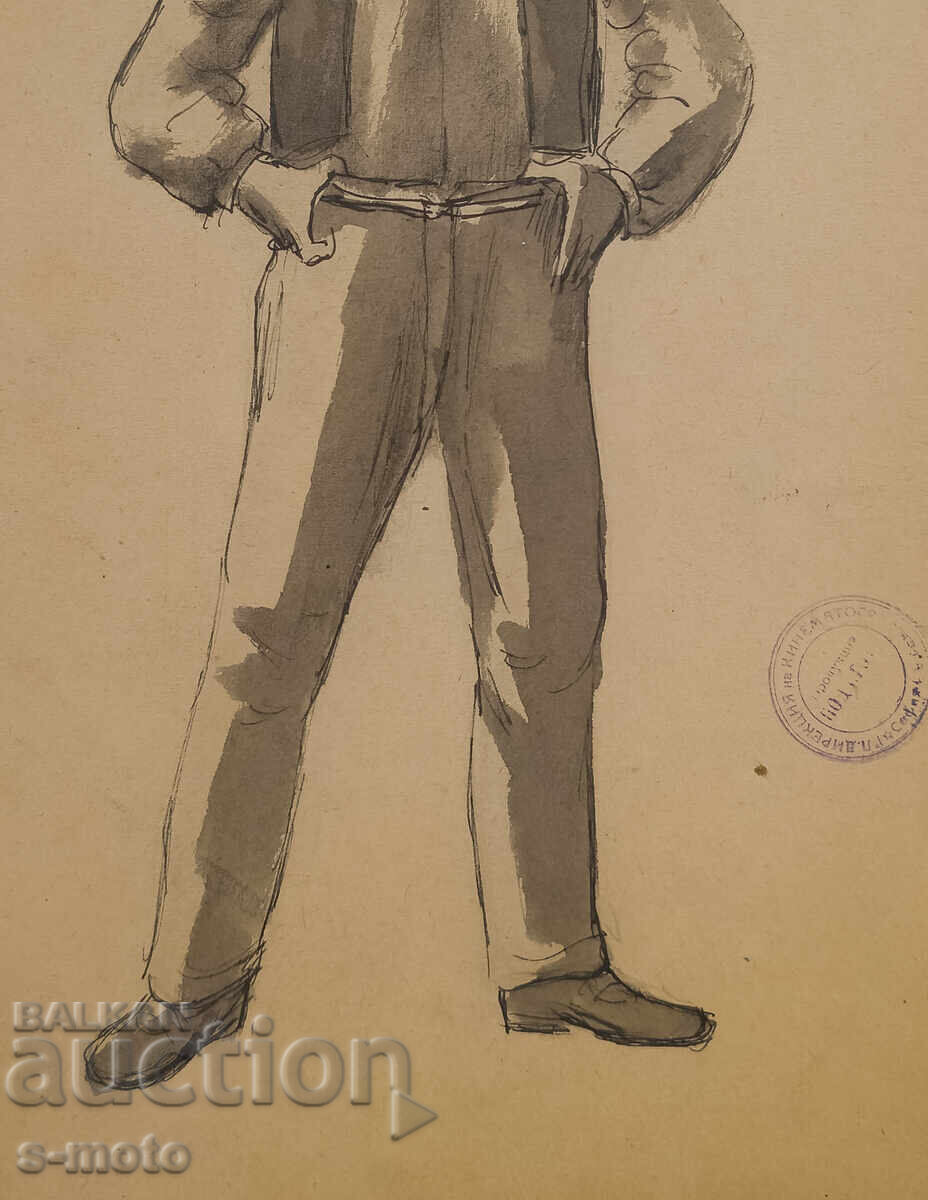 Картина сценография Георги Попов - Джон (1906 - 1961) - 6