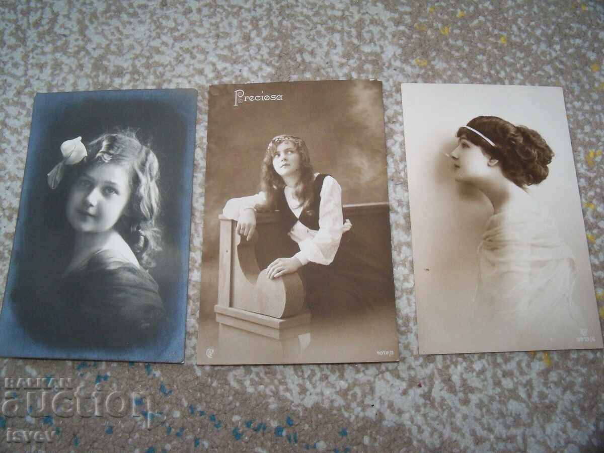 Three old postcards from World War I 1917 Three old postcards from World War I 1917