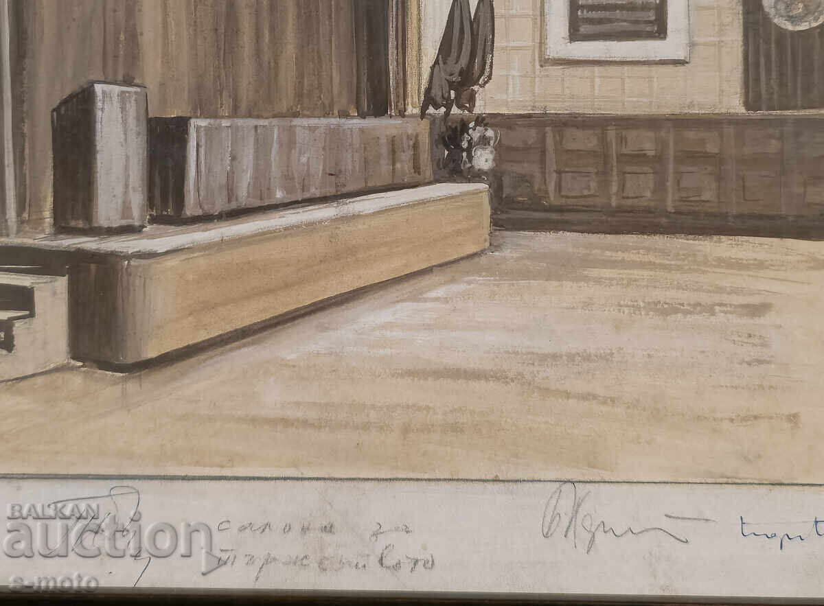 Πίνακας σκηνογραφίας Γεώργιος Πόποφ - Τζον (1906 - 1961) - 5