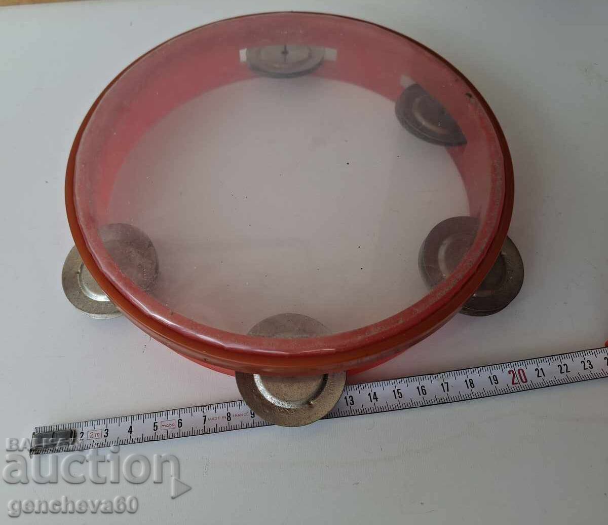 Jucărie muzicală veche pentru copii, tamburină - 5 Jucărie muzicală veche pentru copii, tamburină - 5