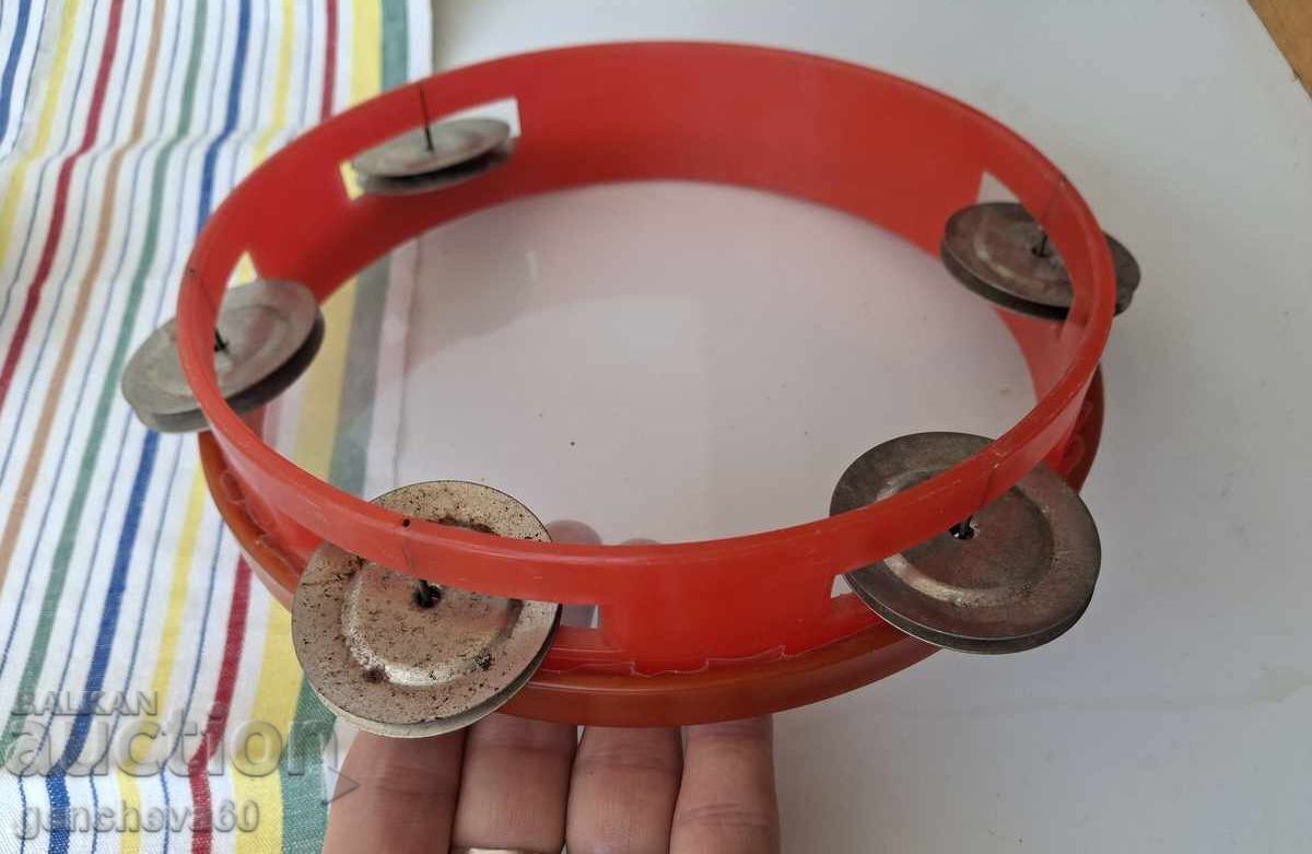 Jucărie muzicală veche pentru copii, tamburină - 7 Jucărie muzicală veche pentru copii, tamburină - 7