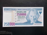 TURCIA, 250.000 lire, 1998, UNC