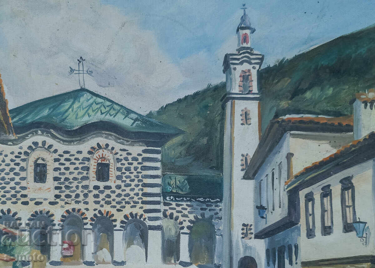 Картина маслени бои градски пейзаж с цена 400.00 лв. | € 204.52