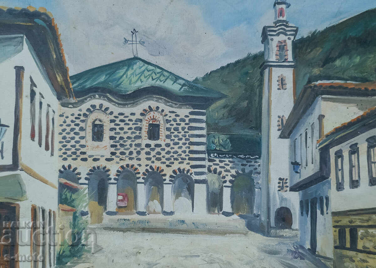 Доставка на Картина маслени бои градски пейзаж