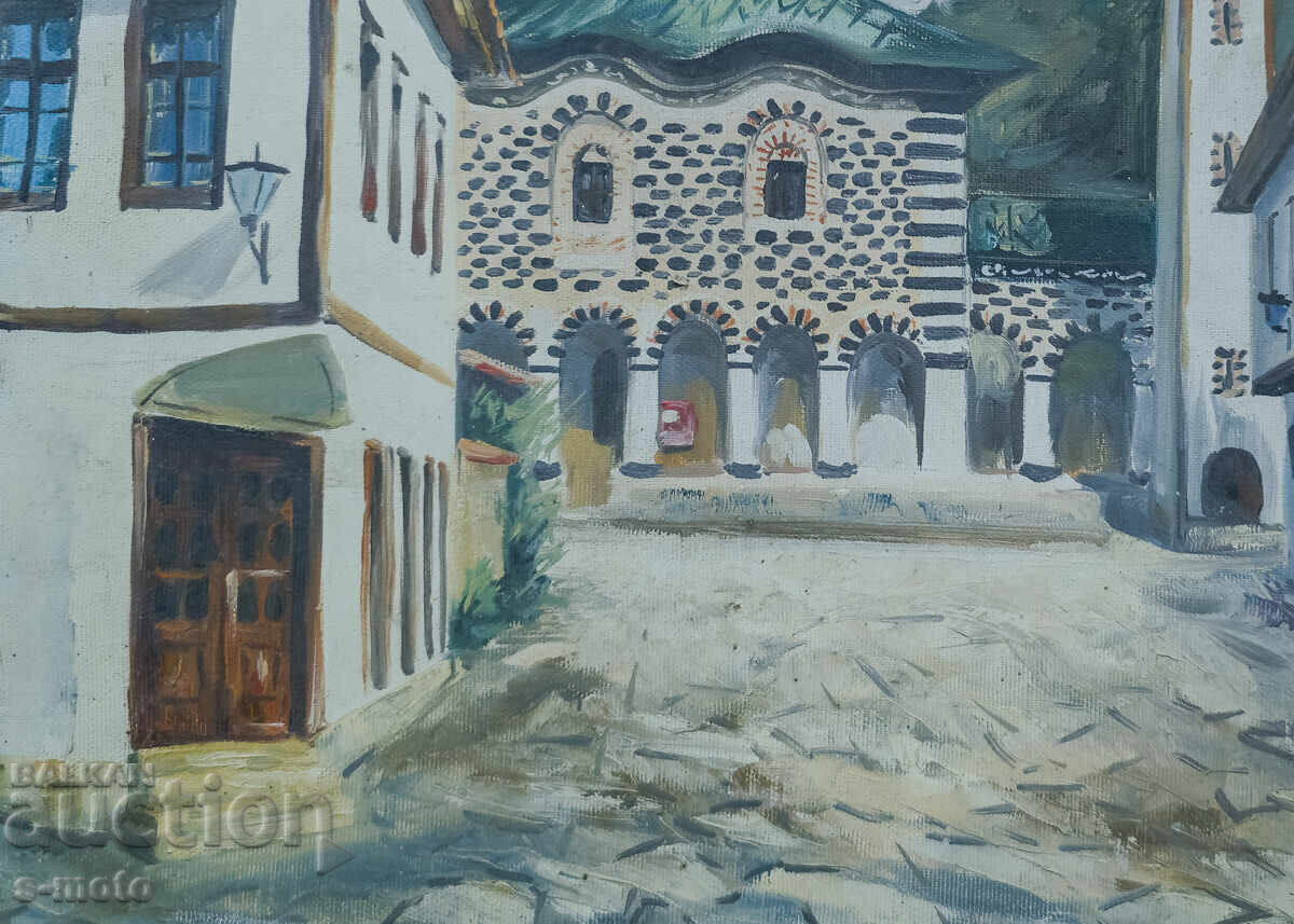 Картина маслени бои градски пейзаж - 5