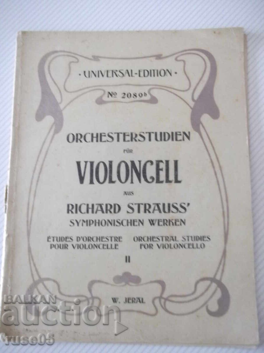 Ноти "ORCHESTERSTUDIEN FÜR VIOLONCELL AUS R.STRAUSS"-46стр. Ноти "ORCHESTERSTUDIEN FÜR VIOLONCELL AUS R.STRAUSS"-46стр.