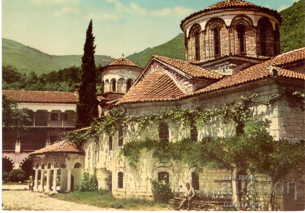 Old postcard - Bachkovo Monastery, The Church