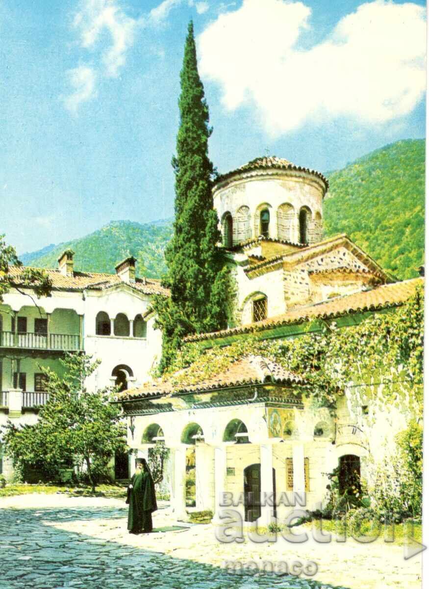 Carte poștală veche - Mănăstirea Bačkovo, Biserica