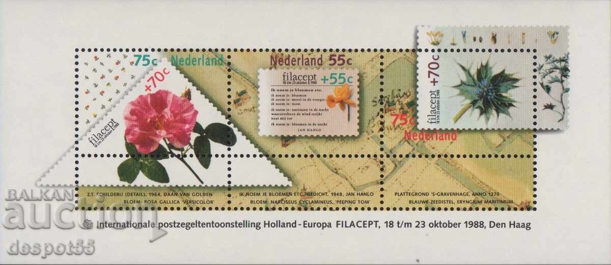 1988. Нидерландия. Филателно изложение "FILACEPT '88". Блок 1988. Нидерландия. Филателно изложение "FILACEPT '88". Блок