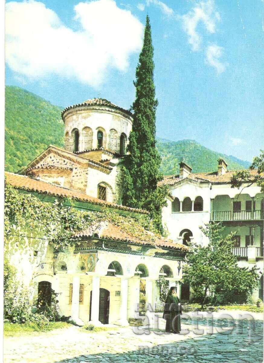 Carte poștală veche - Mănăstirea Bačkovo, Biserica