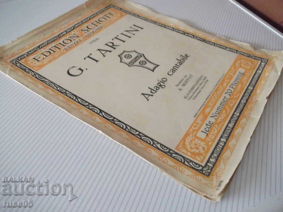 Παράδοση Νότες "Adagio cantabile - G. TARTINI" - 4 σελ