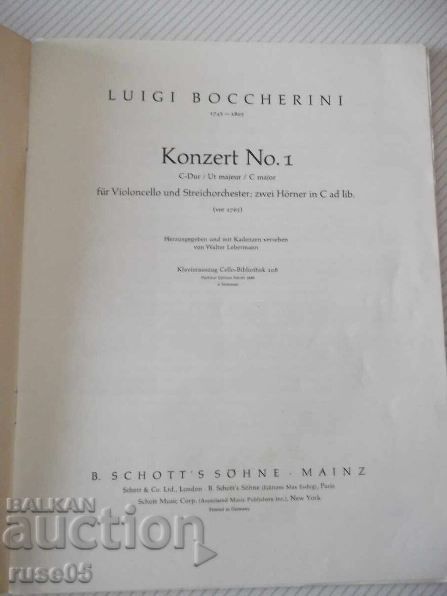 Note "Concertul nr. 1 pentru violoncel și ...-L. Boccherini"-32p cu preț 10.00 BGN | € 5.11