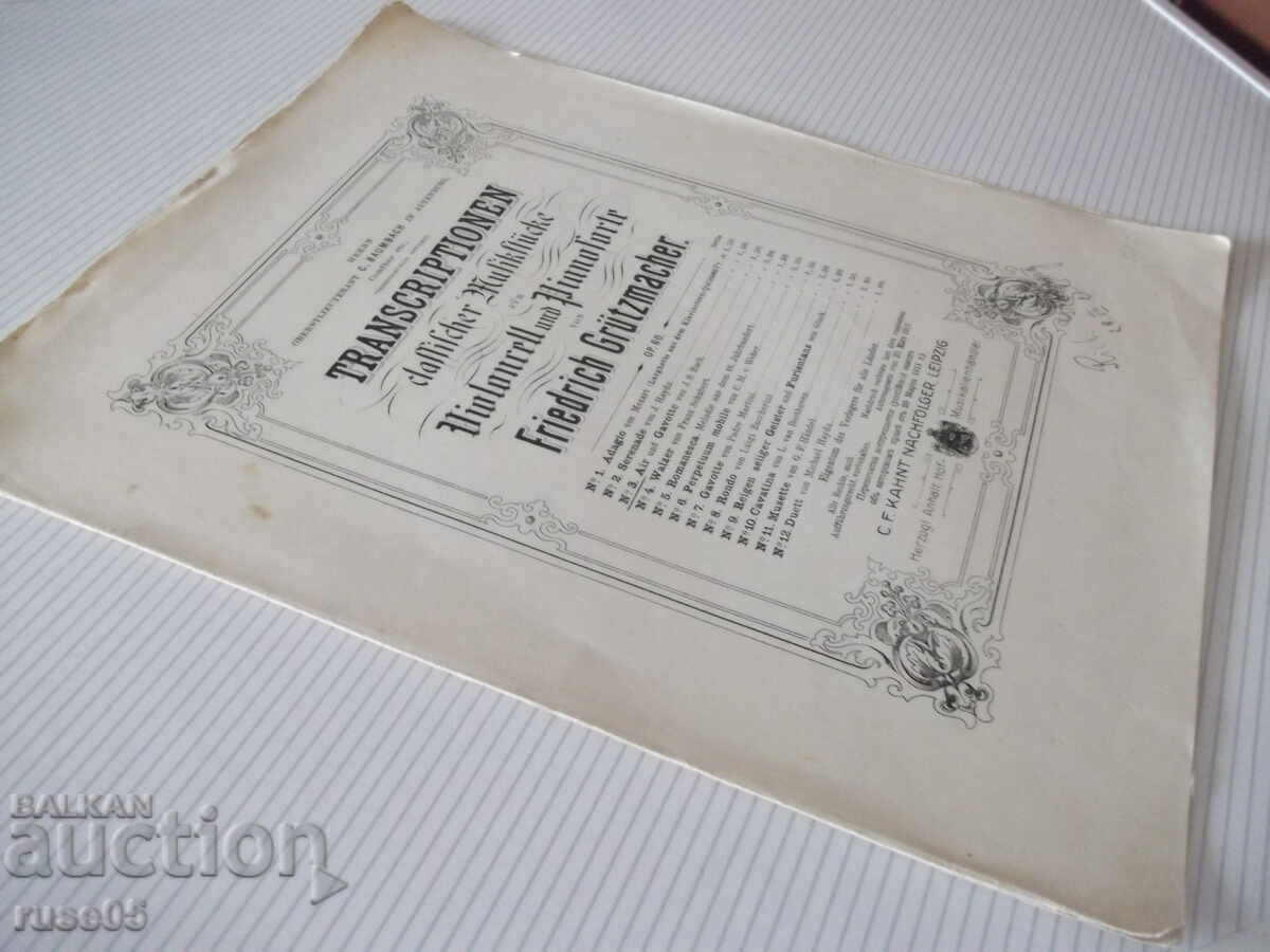 Sheet Music "Sheet Music for Cello and Piano - Fr. Grützmacher" - 8 pages - 7