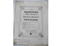 Note "Note pentru violoncel și pian - Fr.Grützmacher" - 8 pag