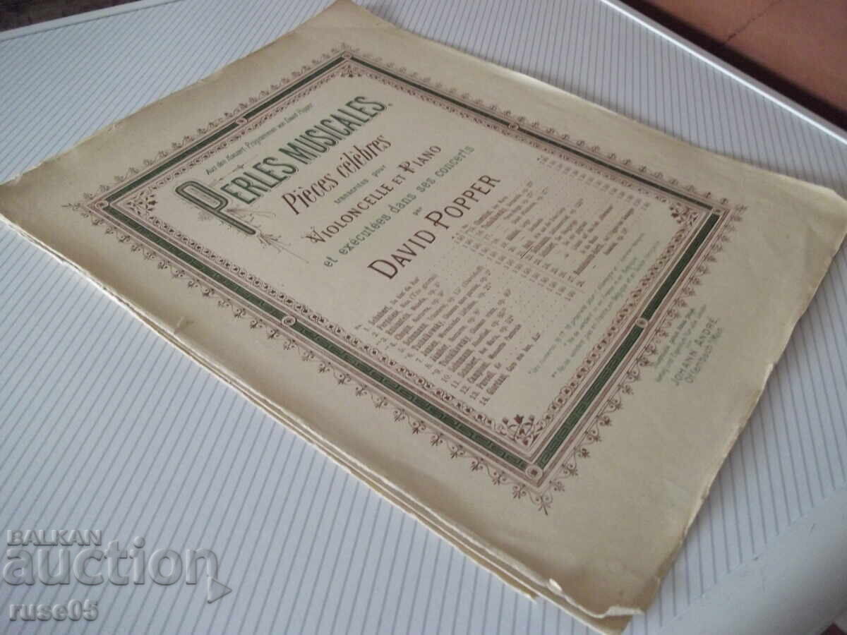 Sheet Music "Aria from the D Major Suite for Cello...-D. Popper"-4c - 6