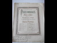 Note "Arie din Suita nr. 1 în Re major pentru violoncel..-D. Popper"-4c