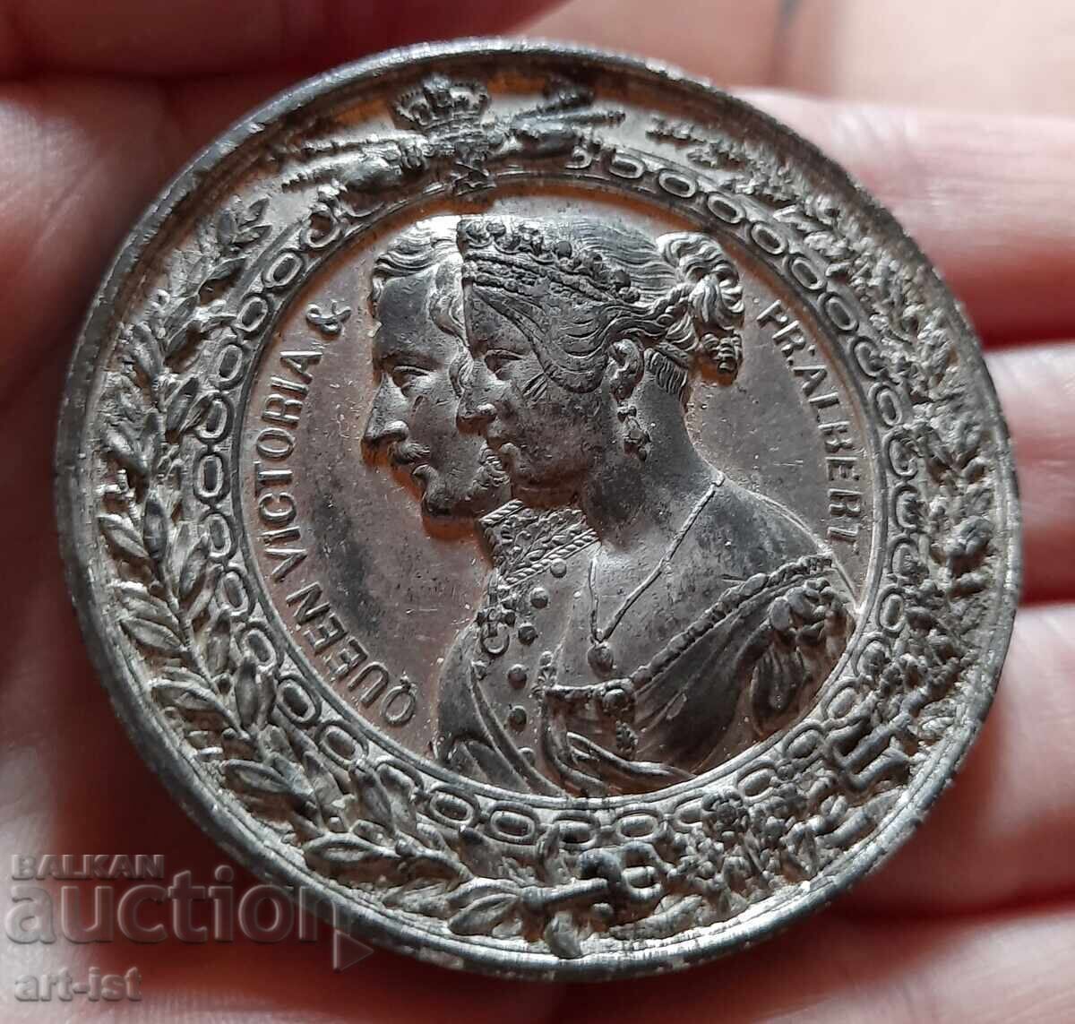 Auction  Medal from 1851 Great Britain, Victoria and Albert