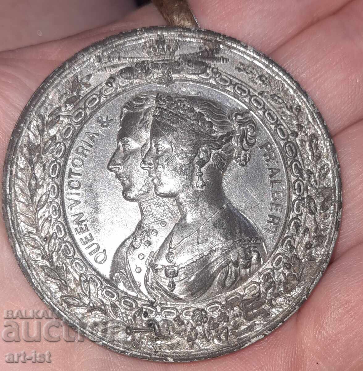 Medal from 1851 Great Britain, Victoria and Albert