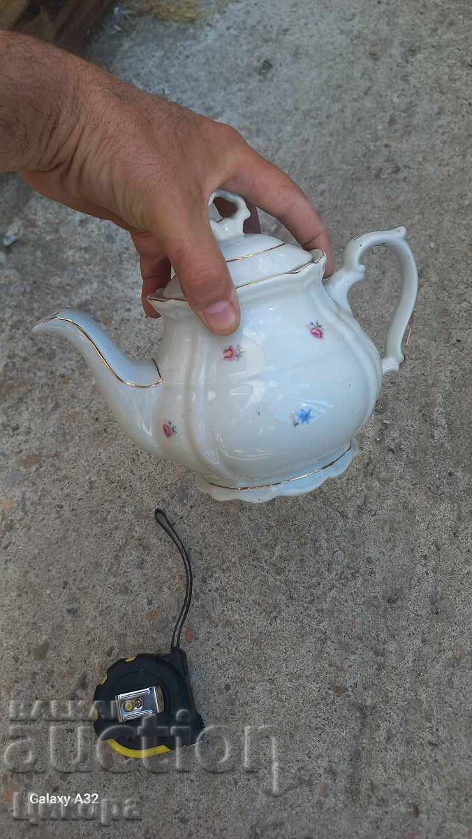 Old Bulgarian Porcelain Teapot Porcelain - 5