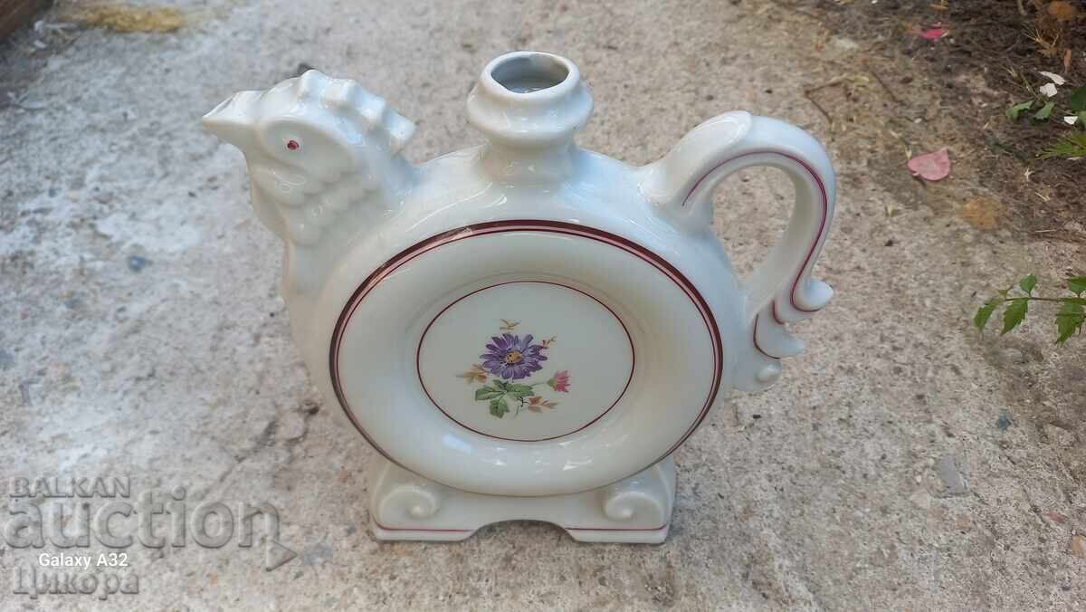 OLD BULGARIAN PORCELAIN FLASK PORCELAIN