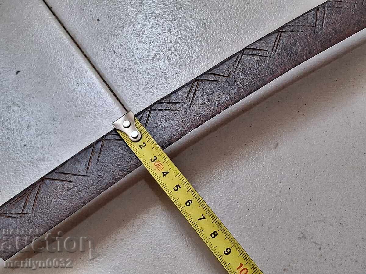 Old forged hand tool wrought iron planer wooden - 5