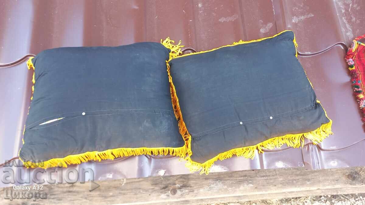 OLD EMBROIDERED WITH GOLD THREAD GOLD THREAD PILLOWS PILLOW - 6
