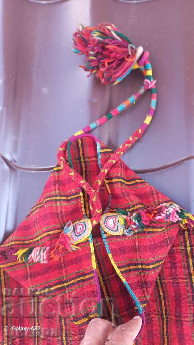 OLD HAND-WOVEN BAG PURSE COSTUME - 5