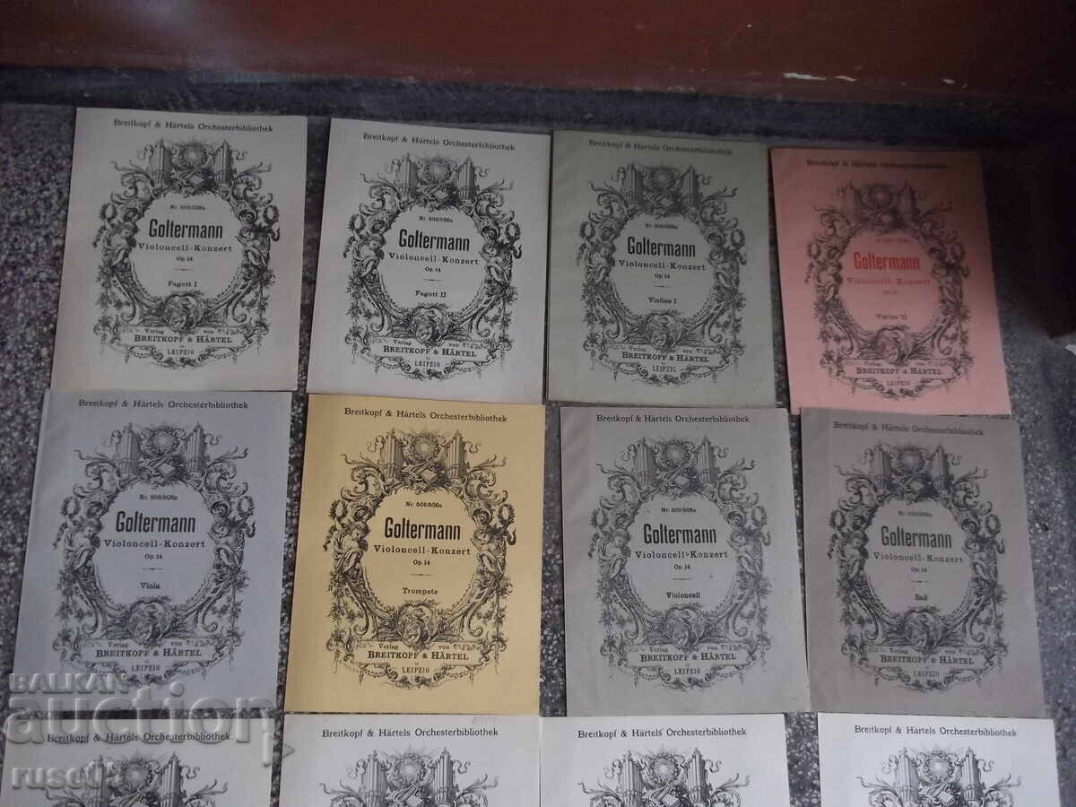 Note "Concert pentru violoncel - Op.14 - Georg Goltermann" - 74 pag cu preț 50.00 BGN | € 25.56